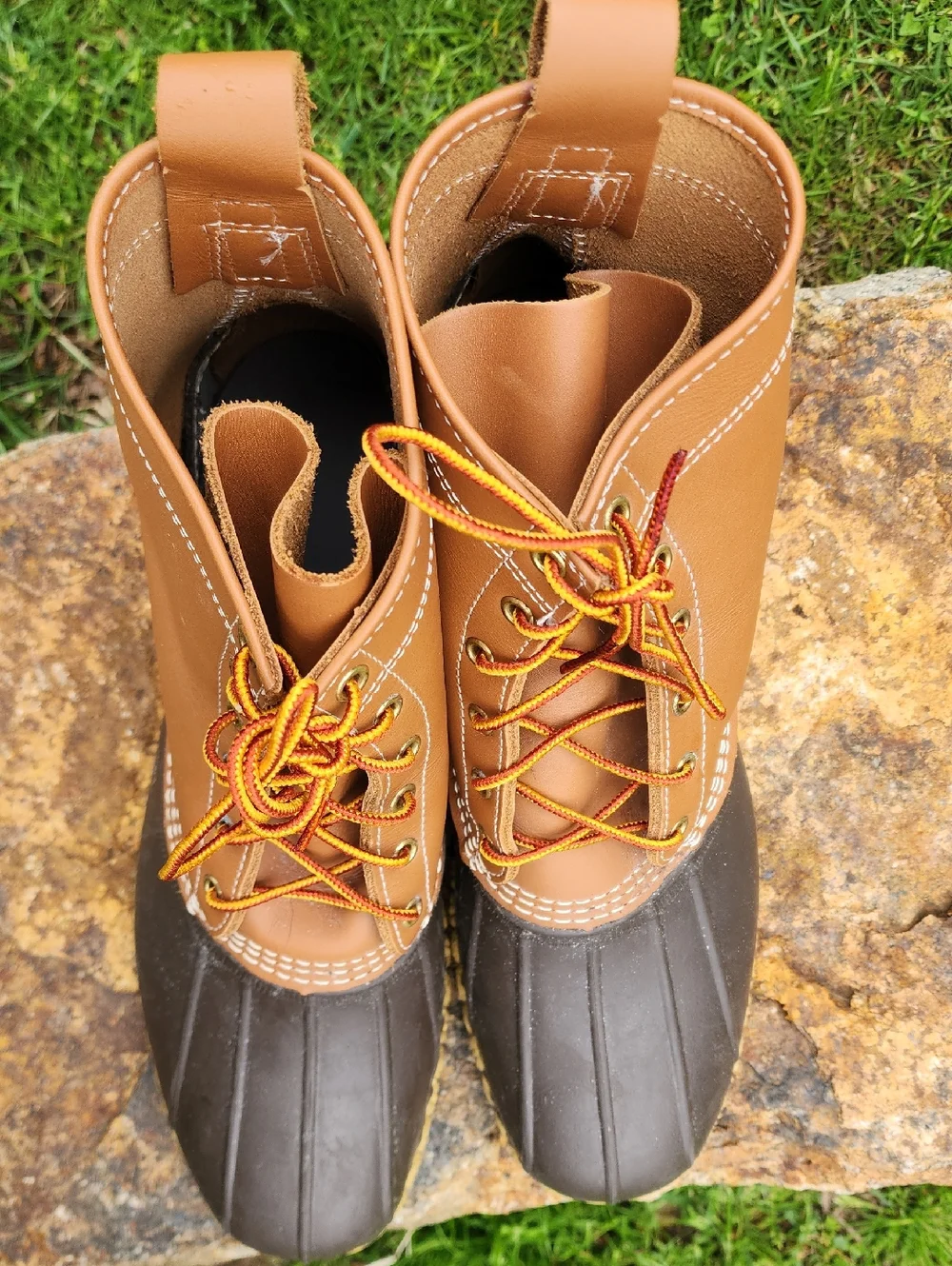 L.L. Bean Two-Tone Duck Boots Men's Size 12